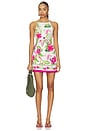 view 1 of 3 Ruched Bias Mini Dress in Ivory
