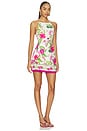 view 2 of 3 Ruched Bias Mini Dress in Ivory