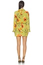 view 3 of 3 ROBE COURTE MINI DRESS WITH DETACHABLE BELT in Olive