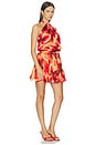view 2 of 4 ROBE COURTE SASH TIE MINI DRESS in Yellow