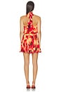 view 3 of 4 ROBE COURTE SASH TIE MINI DRESS in Yellow