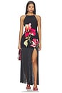 view 1 of 4 ROBE COURTE RUCHED BIAS FRINGED MINI DRESS in Olive