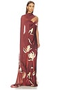 view 4 of 4 ROBE MAXI MAXI DRESS WITH SASH in Merlot