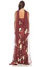 view 5 of 4 ROBE MAXI MAXI DRESS WITH SASH in Merlot