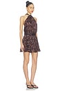 view 2 of 4 Sash Tie Mini Dress in Brown