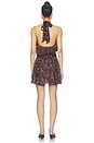 view 4 of 4 Sash Tie Mini Dress in Brown