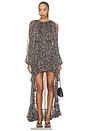 view 1 of 5 Hi-lo Ruffled Dress in Snake