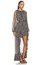 view 2 of 5 Hi-lo Ruffled Dress in Snake