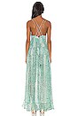 view 3 of 5 ROBE MAXI LEXI in Teal Snake