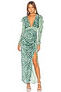 view 1 of 3 VESTIDO LARGO IRENE in Green