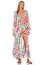 view 1 of 5 Ivy Kimono in Mint Green & Coral