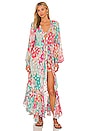 view 2 of 5 Ivy Kimono in Mint Green & Coral