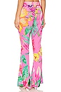 view 3 of 4 Megan Flare Pants in Pink Floral