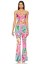 view 4 of 4 Megan Flare Pants in Pink Floral