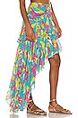 view 2 of 6 X REVOLVE Rosa Skirt in Blue Floral