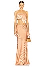 view 5 of 6 Maxi Skirt in Off White Brown