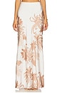 view 1 of 6 Maxi Skirt in Off White & Brown