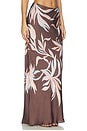 view 2 of 6 Floral Maxi Skirt in Brown