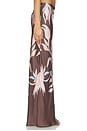 view 3 of 6 Floral Maxi Skirt in Brown