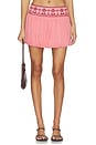 view 1 of 6 Bubble Hem Mini Skirt in Pink