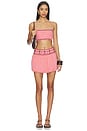 view 5 of 6 Bubble Hem Mini Skirt in Pink