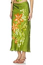 view 3 of 6 Midi Skirt in Green