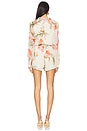 view 3 of 3 Romper in Cream Pink Multi