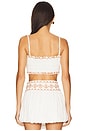 view 3 of 4 Smocking Bandeau Top in White Terracotta