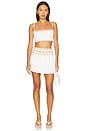 view 4 of 4 Smocking Bandeau Top in White Terracotta