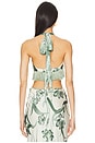 view 3 of 4 Fringe Top in Sage Green