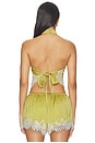 view 3 of 4 Halterneck Top in Olive