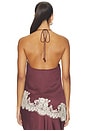 view 4 of 5 Lace Detail Top in Burgundy