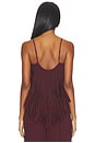 view 4 of 4 Lace Frill Top in Merlot
