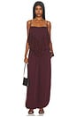 view 5 of 4 Lace Frill Top in Merlot