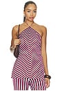 view 1 of 5 Halter Neck Top in Stripes