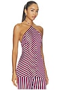 view 2 of 5 Halter Neck Top in Stripes