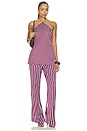 view 5 of 5 Halter Neck Top in Stripes
