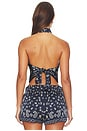 view 4 of 4 Halter Neck Top in Navy