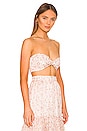 view 2 of 5 Vie Bandeau Top in Off White & Pink