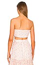 view 3 of 5 Vie Bandeau Top in Off White & Pink
