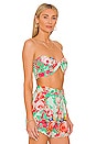 view 2 of 4 Bandeau in Mint Green & Coral