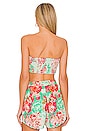 view 3 of 4 Bandeau in Mint Green & Coral