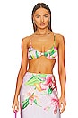 view 1 of 4 Lora Bustier in Multicolor Hibiscus