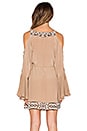 view 3 of 4 Beaded Embroidered Dress in Beige