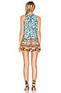 view 3 of 3 Printed Mini Dress in Blue