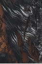view 6 of 5 Silver Destroyed Lace Top in Black & Beige