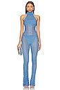 view 1 of 3 Kalena Jumpsuit in Tropical Blue