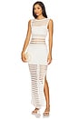 view 1 of 4 Kylan Knit Crochet Dress in White