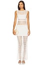 view 2 of 4 Kylan Knit Crochet Dress in White