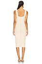 view 3 of 3 Lyle Dress in Cream, Peche & Eucalyptus